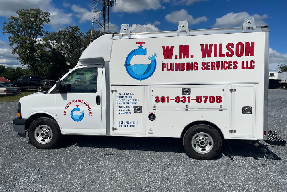 WM Wilson Plumbing Services Van